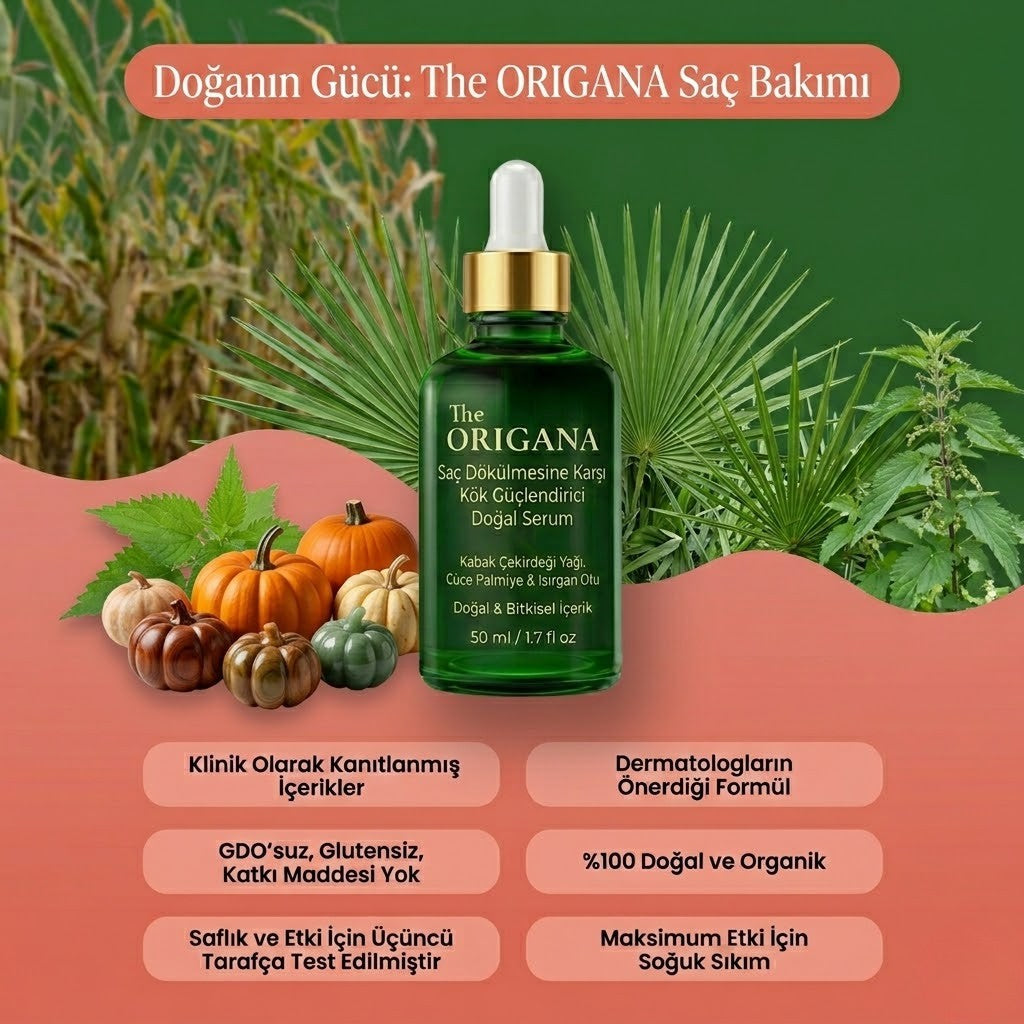 Saç Dökülmesini Durduran Ve Saçları Yenileyen Güçlü Doğal Serum