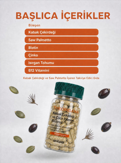 Kabak Çekirdeği ve Saw Palmetto (Cüce Palmiye) Ekstresi Kapsülleri