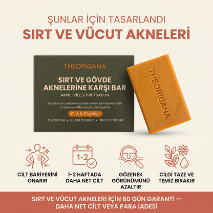 Sırt ve Gövde Aknelerine Karşı Bar Sabunu – Akne ve Sivilce Giderici