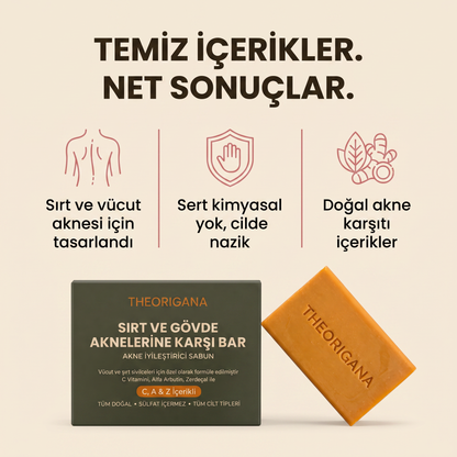 Sırt ve Gövde Aknelerine Karşı Bar Sabunu – Akne ve Sivilce Giderici