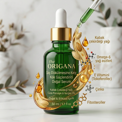 Saç Dökülmesini Durduran Ve Saçları Yenileyen Güçlü Doğal Serum