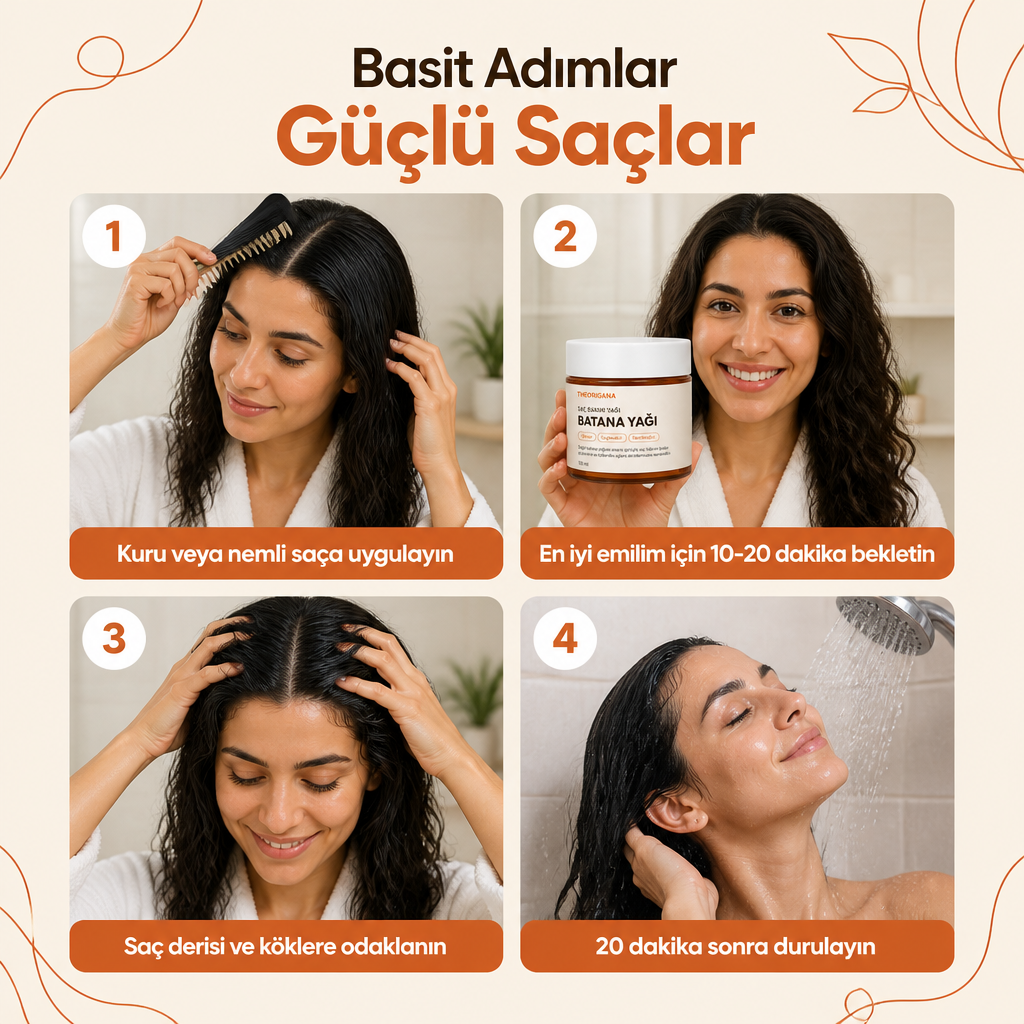Doğal Batana Saç Bakım Yağı