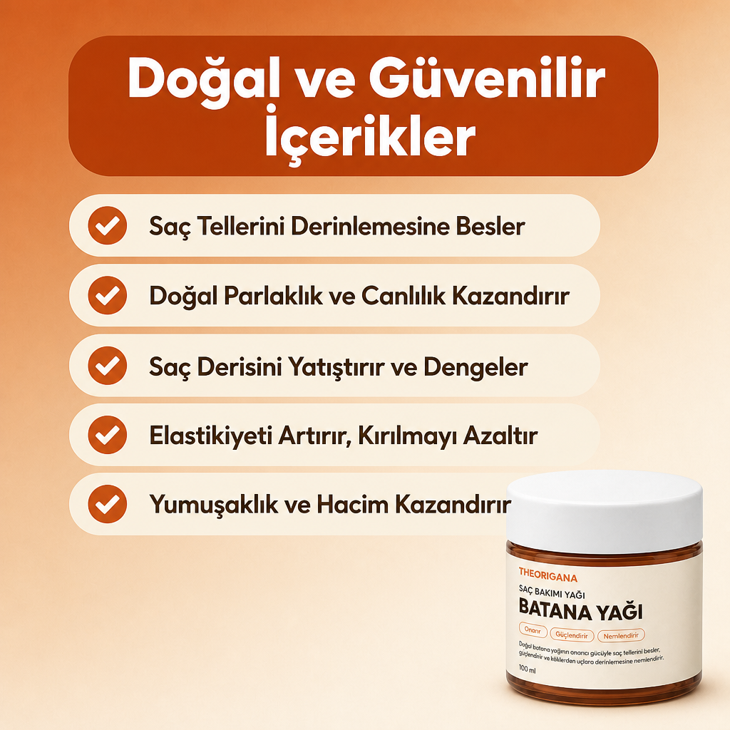 Doğal Batana Saç Bakım Yağı