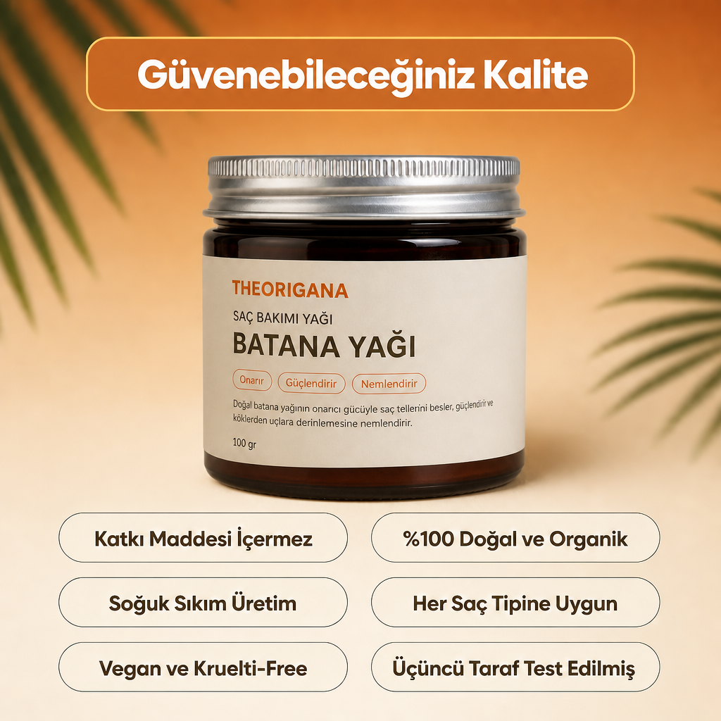 Uzama Destekli Doğal Batana Saç Bakım Yağı