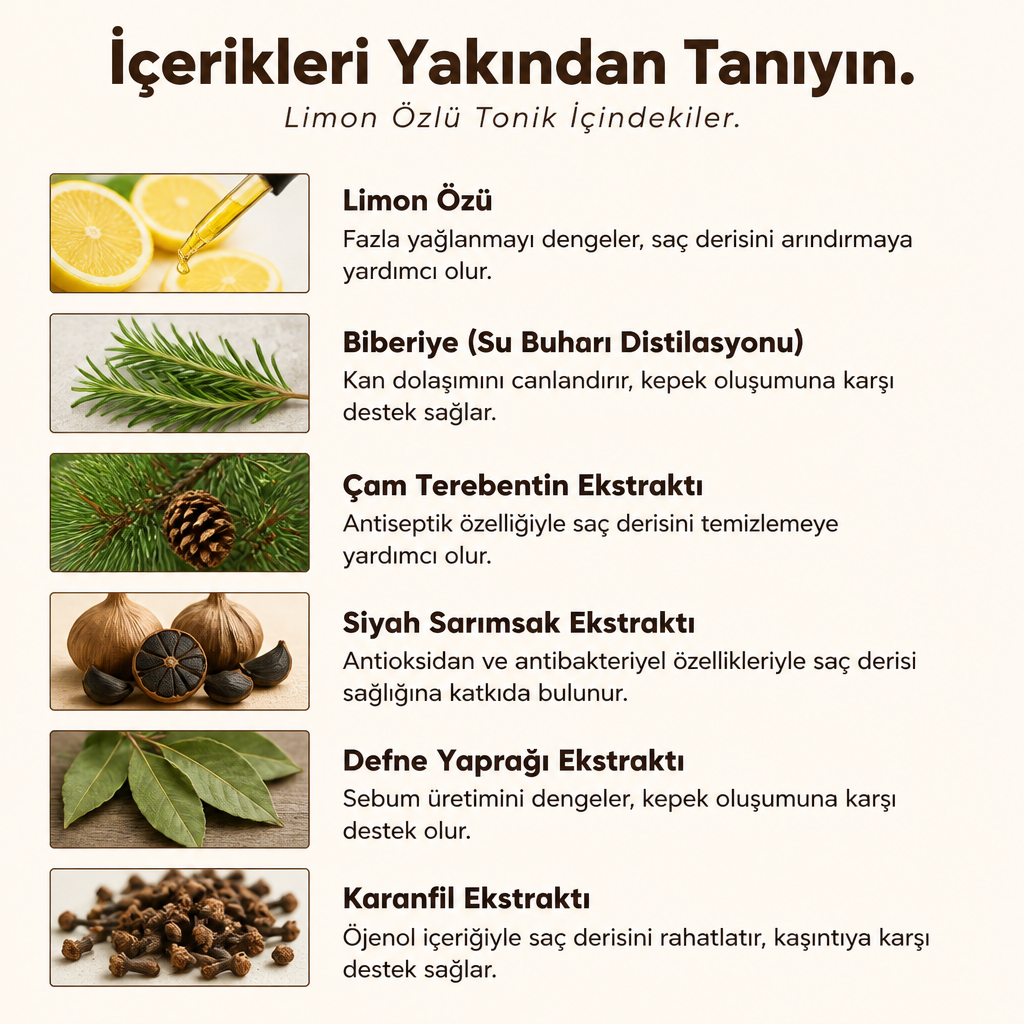 Kepek Karşıtı Lemon Extract Scalp Care Tonic