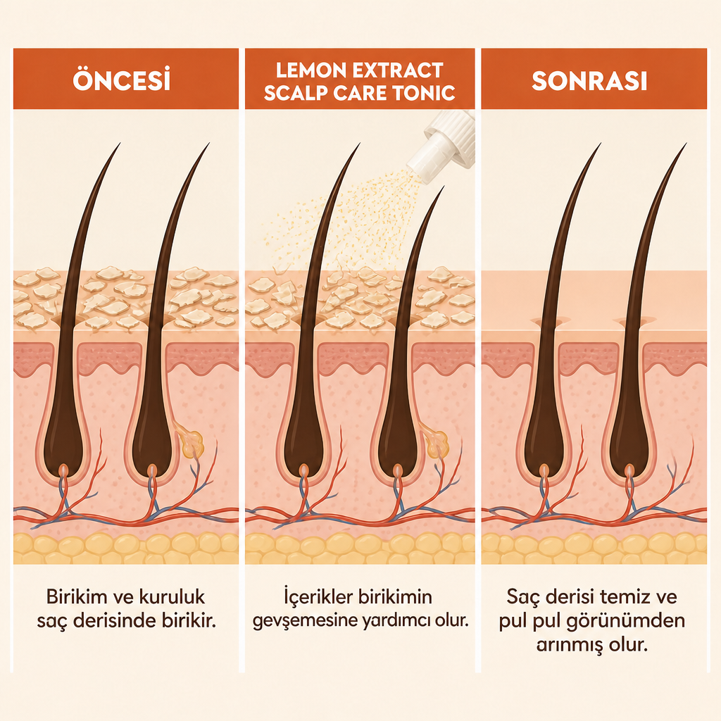 Kepek Karşıtı Lemon Extract Scalp Care Tonic