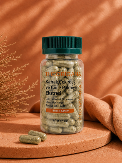 Kabak Çekirdeği ve Saw Palmetto (Cüce Palmiye) Ekstresi Kapsülleri