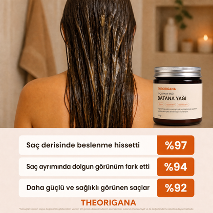 Uzama Destekli Doğal Batana Saç Bakım Yağı