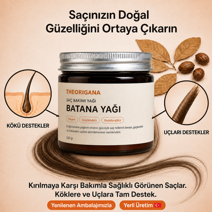 Uzama Destekli Doğal Batana Saç Bakım Yağı