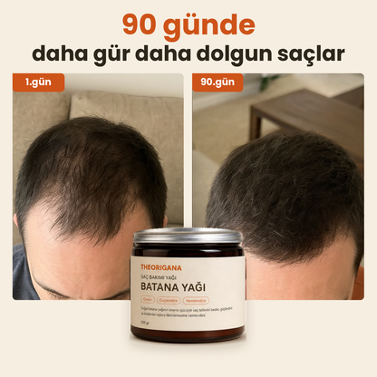 Uzama Destekli Doğal Batana Saç Bakım Yağı